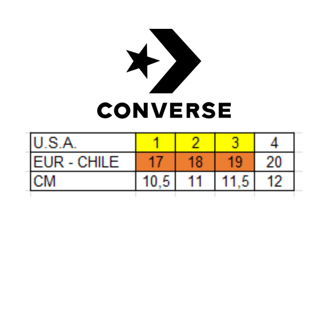 ZAPATILLAS CONVERSE CHUCK TAYLOR BEBES 865157C - 102 CONVERSE 17 CL / 1 US / 10.5 CM - RealSport