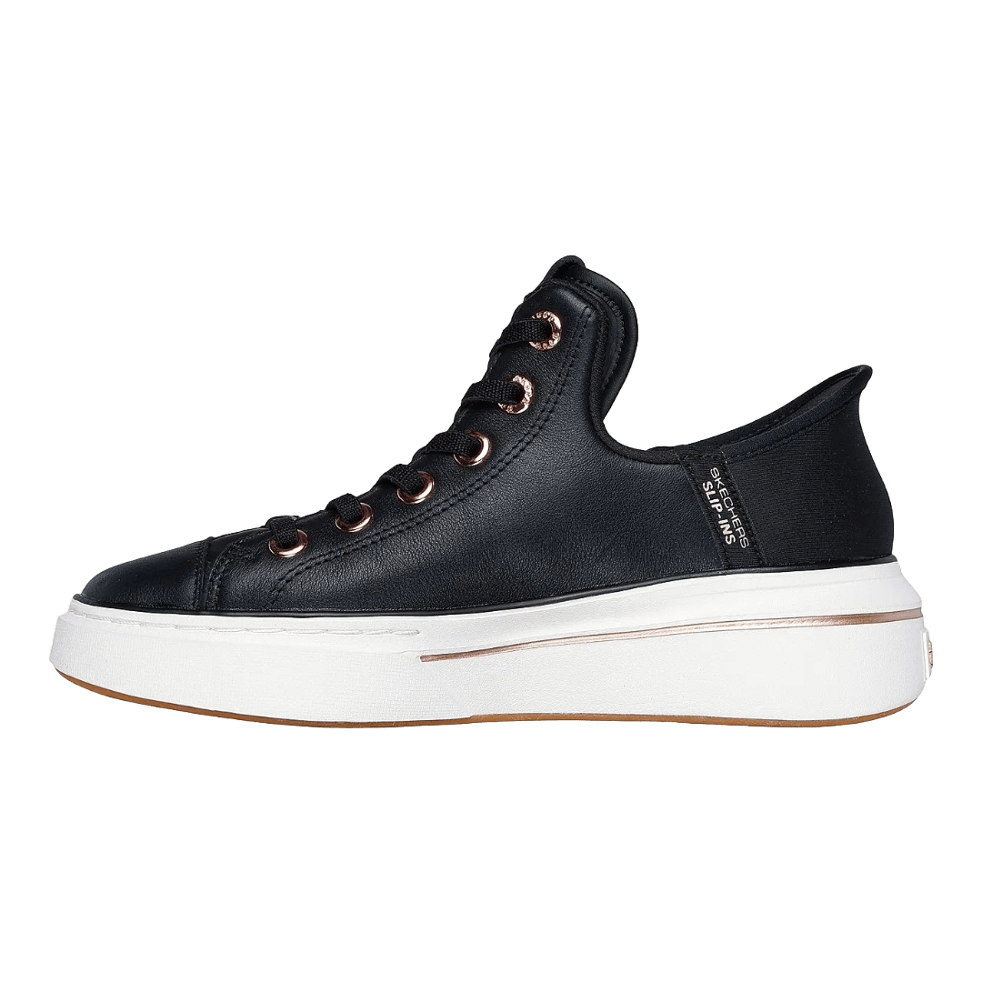 ZAPATILLAS SKECHERS [SLIP - INS] SNOOP ONE - OG LEATHER NEGRAS (MUJER) | 186001 - BLK SKECHERS 35 - RealSport