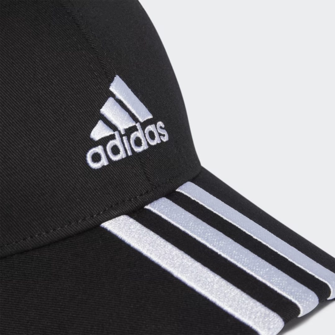 GORRA DE BÉISBOL ADIDAS 3 TIRAS SARGA DE ALGODÓN NEGRA | IB3242 ADIDAS L - RealSport