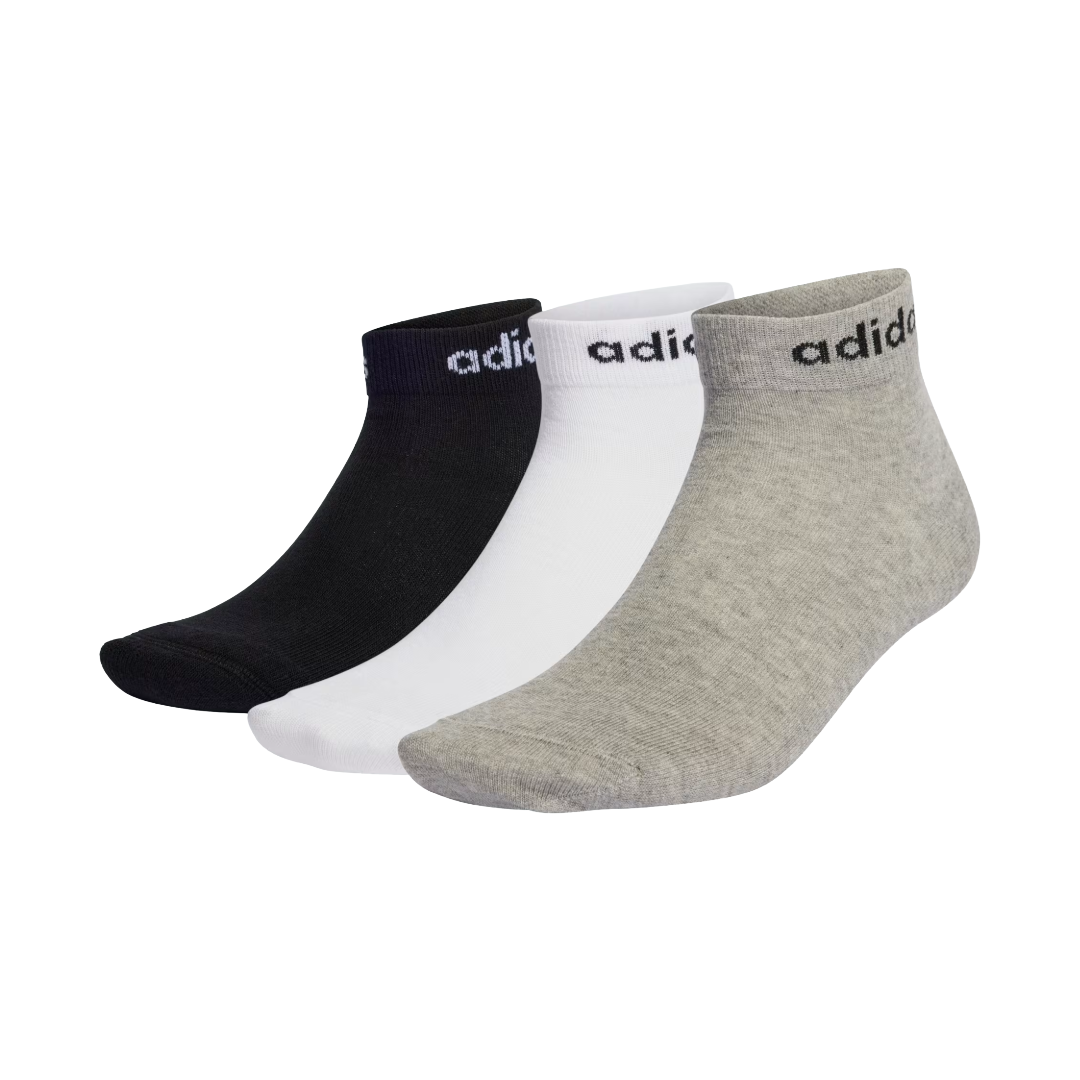 CALCETINES ADIDAS TOBILLEROS LINEAR 3PACK | IC1306
