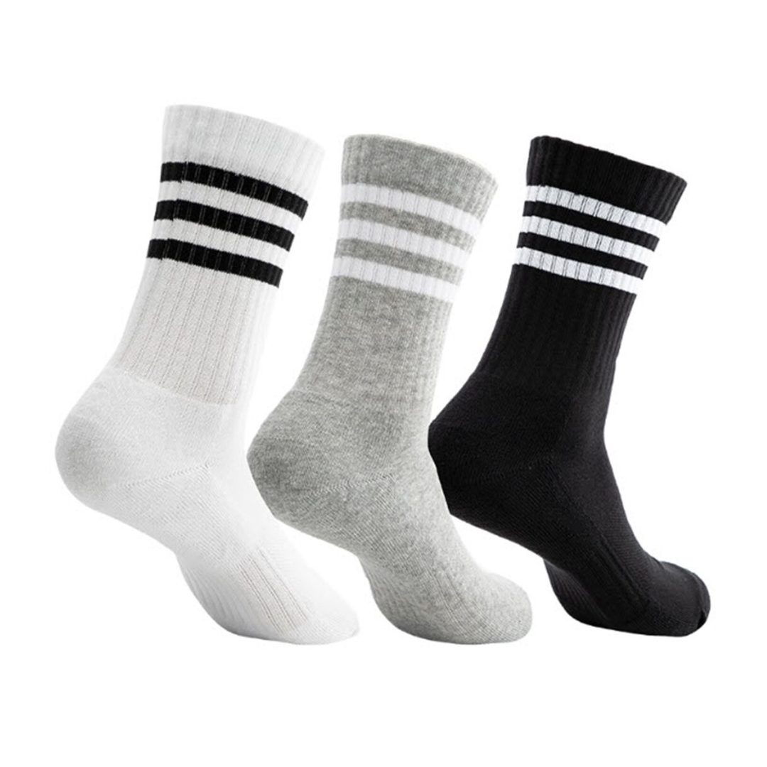 CALCETINES ADIDAS A MEDIA PANTORRILLA ACOLCHADOS 3 TIRAS 3 PARES IC1323 ADIDAS L - RealSport
