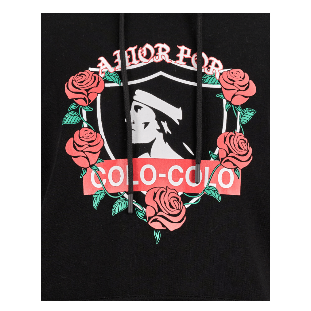 POLERÓN STREET MACHINE COLO - COLO URBANO HOODIE ROSAS AMOR ETERNO | CCPOLI2544NE STREET MACHINE S - RealSport