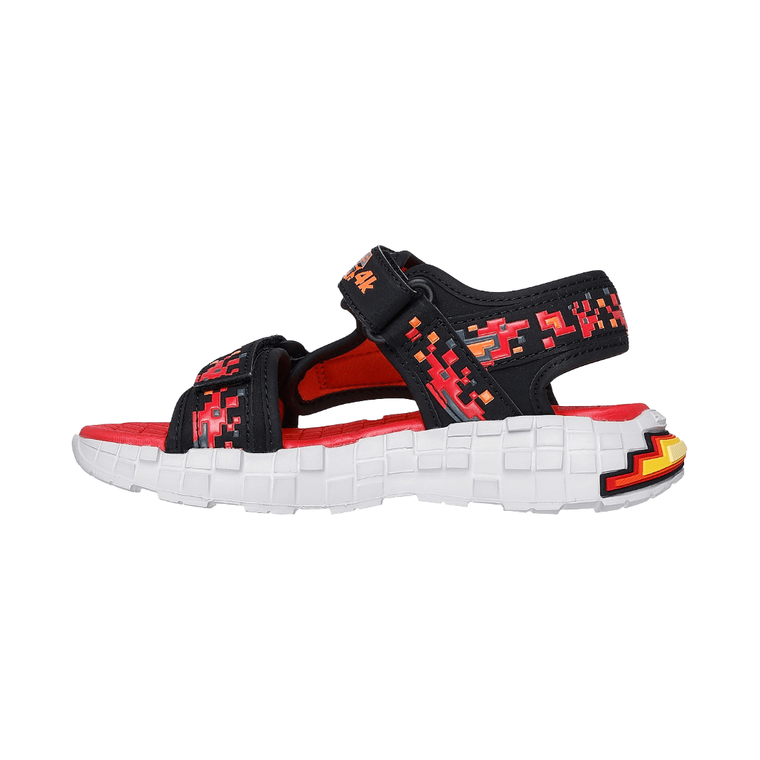 SANDALIAS SKECHERS MEGA - SPLASH 4K INFANTIL | 402161L - BKRD SKECHERS 27 CL / 11C US / 17 CM - RealSport