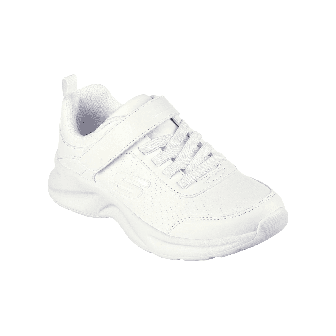 ZAPATILLAS BLANCAS ESCOLARES INFANTIL SKECHERS DYNAMATIC | 302629L - WHT SKECHERS 26 - RealSport