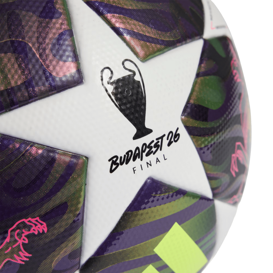 PELOTA DE FÚTBOL ADIDAS UEFA CHAMPIONS LEAGUE FINAL LEAGUE BOX BUDAPEST 2026 | JX9101 ADIDAS 5,0 - RealSport