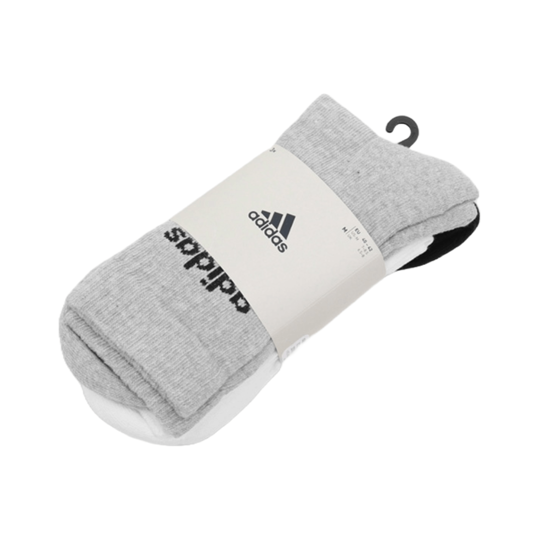 CALCETINES ADIDAS LINEAR CREW CUSHIONED 3 PARES | IC1302 ADIDAS S - RealSport