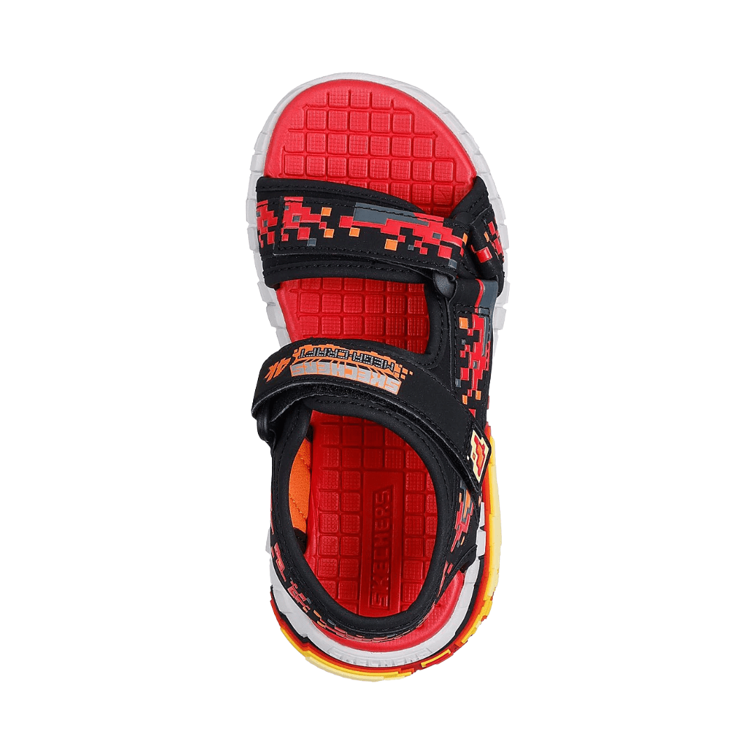 SANDALIAS SKECHERS MEGA - SPLASH 4K INFANTIL | 402161L - BKRD SKECHERS 27 CL / 11C US / 17 CM - RealSport