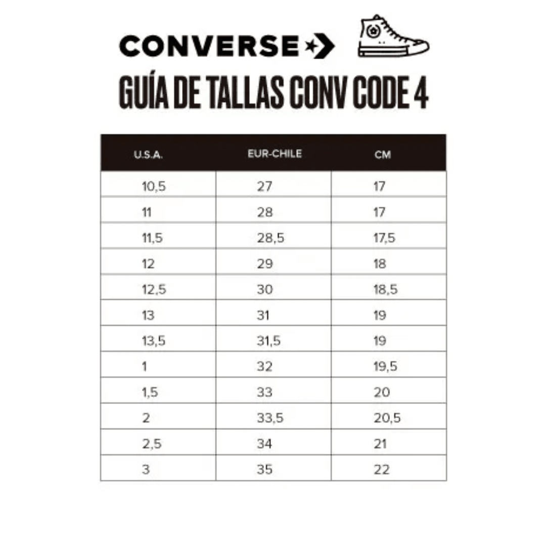 ZAPATILLAS URBANAS CONVERSE CTAS LIFT DOUBLE STACK INFANTIL | A15868C - 001 CONVERSE 27 CL / 10.5 US / 17 CM - RealSport