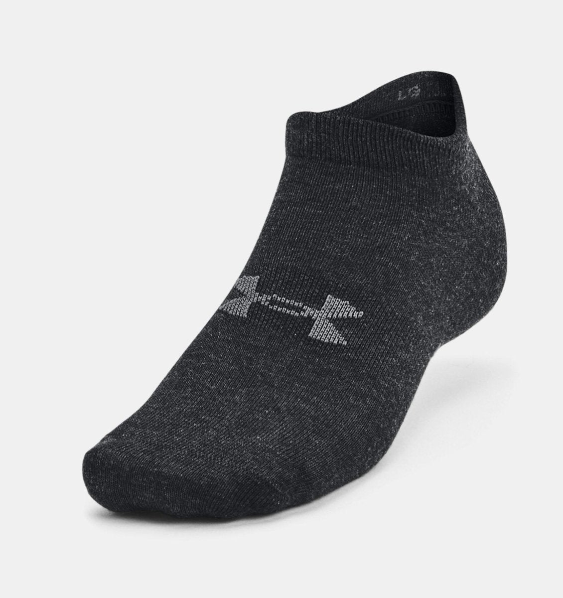 CALCETINES UNDER ARMOUR ESSENTIAL NO SHOW UNISEX (3 - PACK NEGROS) | 1361459 - 002 UNDER ARMOUR L - RealSport