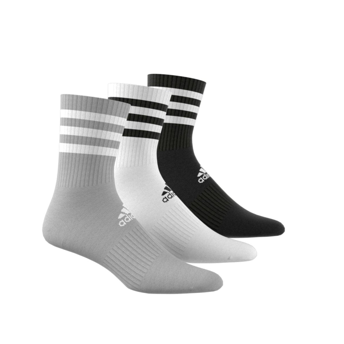 CALCETINES ADIDAS A MEDIA PANTORRILLA ACOLCHADOS 3 TIRAS 3 PARES IC1323 ADIDAS L - RealSport