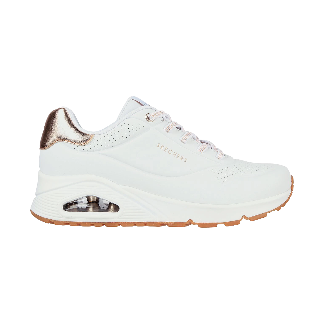 ZAPATILLAS URBANAS SKECHERS UNO SHIMMER AWAY MUJER | 155196-WHT