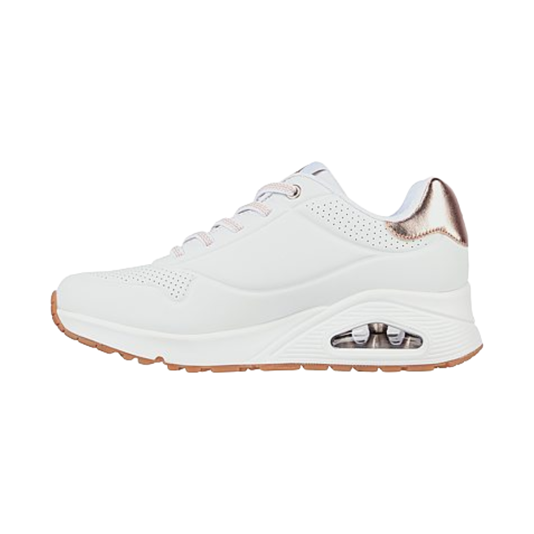 ZAPATILLAS URBANAS SKECHERS UNO SHIMMER AWAY MUJER | 155196-WHT