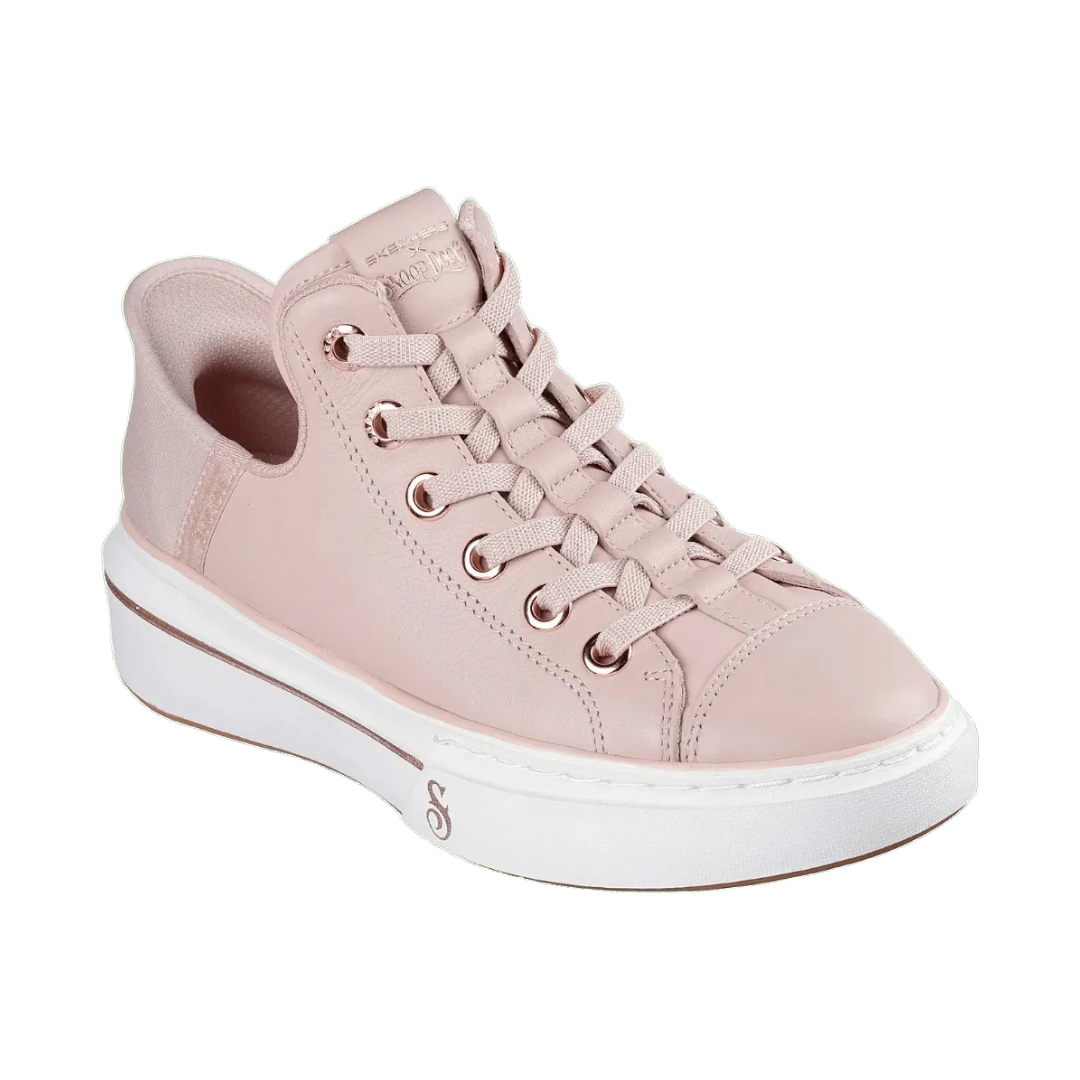 ZAPATILLAS SKECHERS [SLIP-INS] SNOOP ONE-OG LEATHER ROSADAS (MUJER) | 186001-BLSH