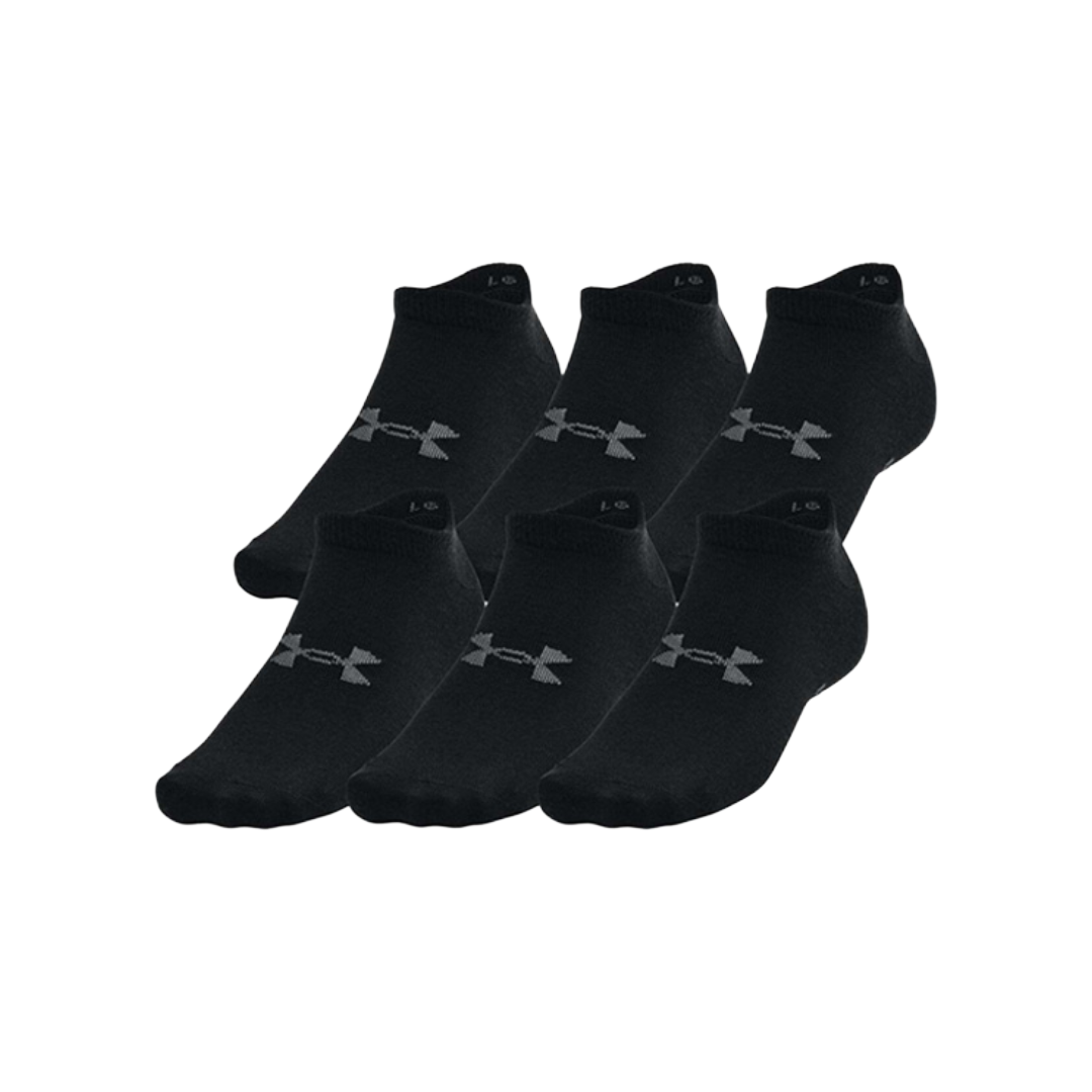 CALCETINES UNDER ARMOUR ESSENTIAL NO SHOW X6 PACK 1370542-001