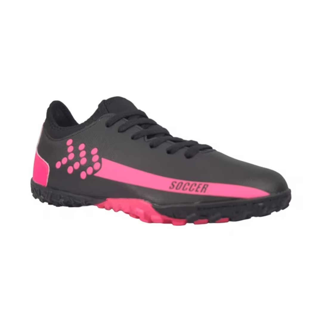ZAPATILLAS DE BABYFÚTBOL SOCCER NEGRO/FUCSIA ADULTO | SB-3