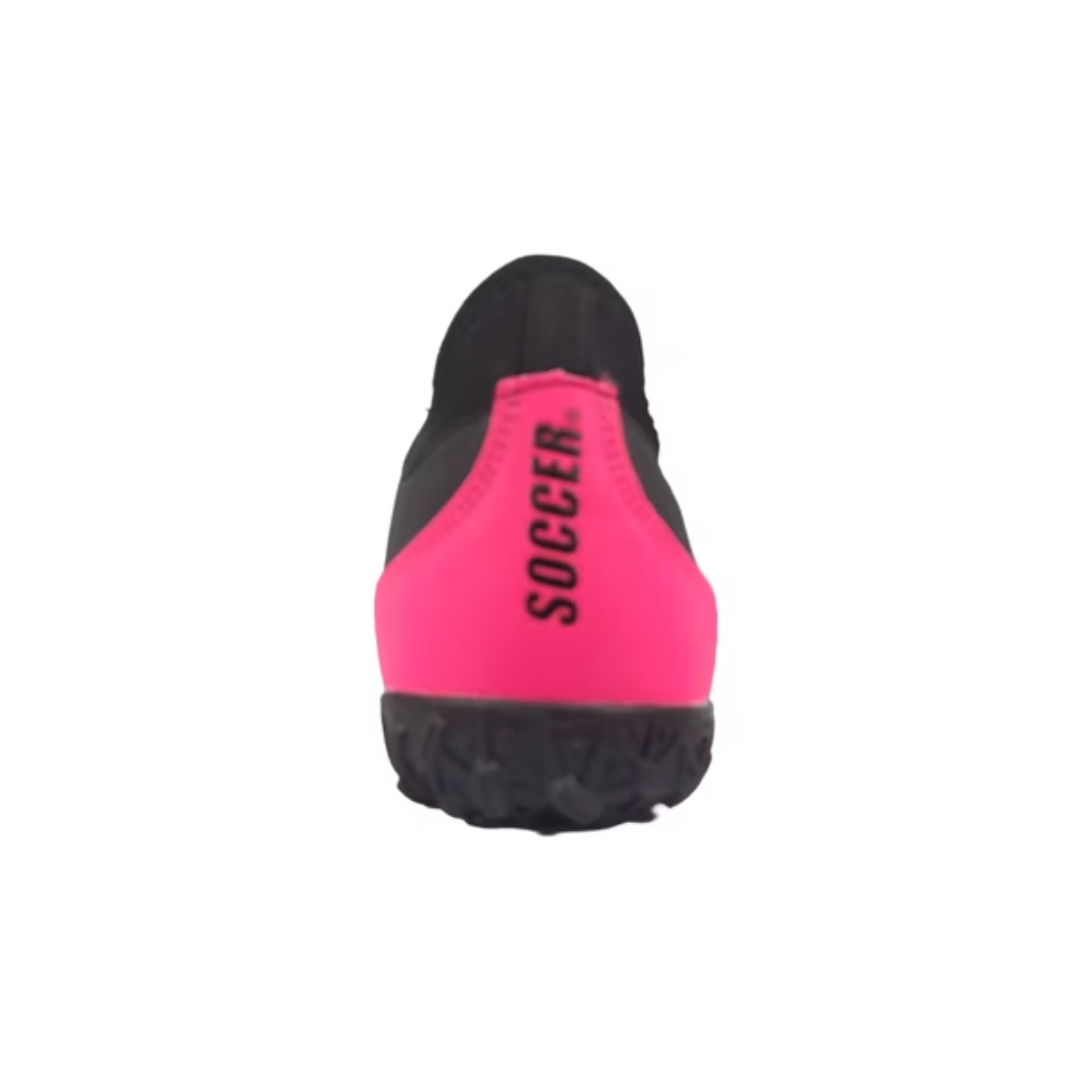 ZAPATILLAS DE BABYFÚTBOL SOCCER NEGRO/FUCSIA ADULTO | SB-3