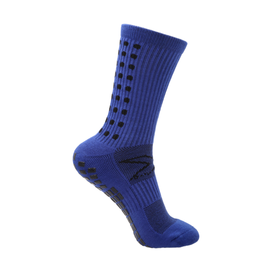 CALCETAS ANTIDESLIZANTES FÚTBOL AZUL INFANTIL | OXSANDN003