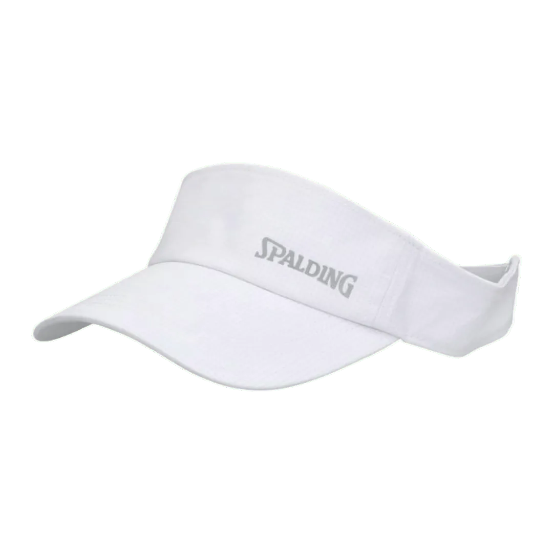 VISERA CURVA SPALDING SPORT-V REFLEX BLANCA (LOGO REFLECTANTE) | SPACAPV015