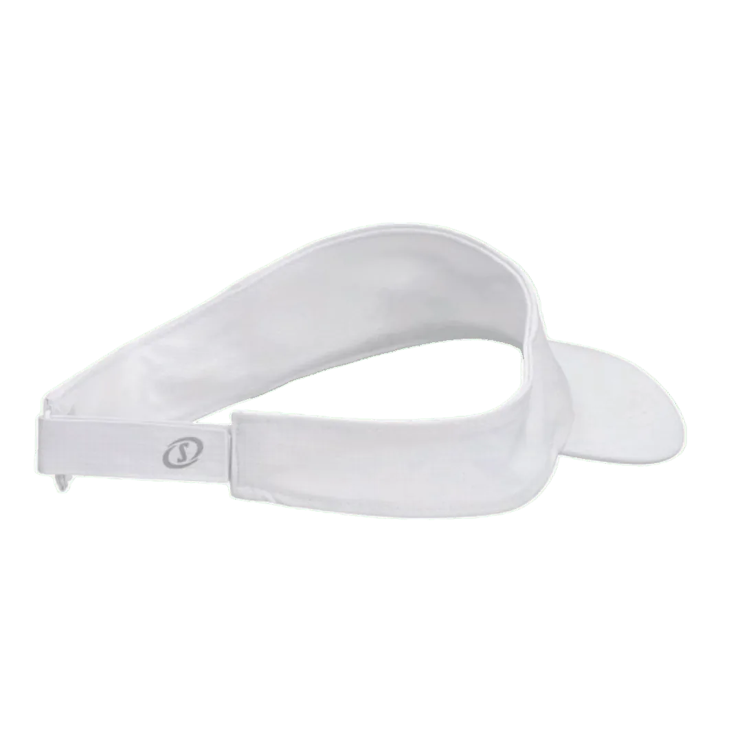 VISERA CURVA SPALDING SPORT-V REFLEX BLANCA (LOGO REFLECTANTE) | SPACAPV015