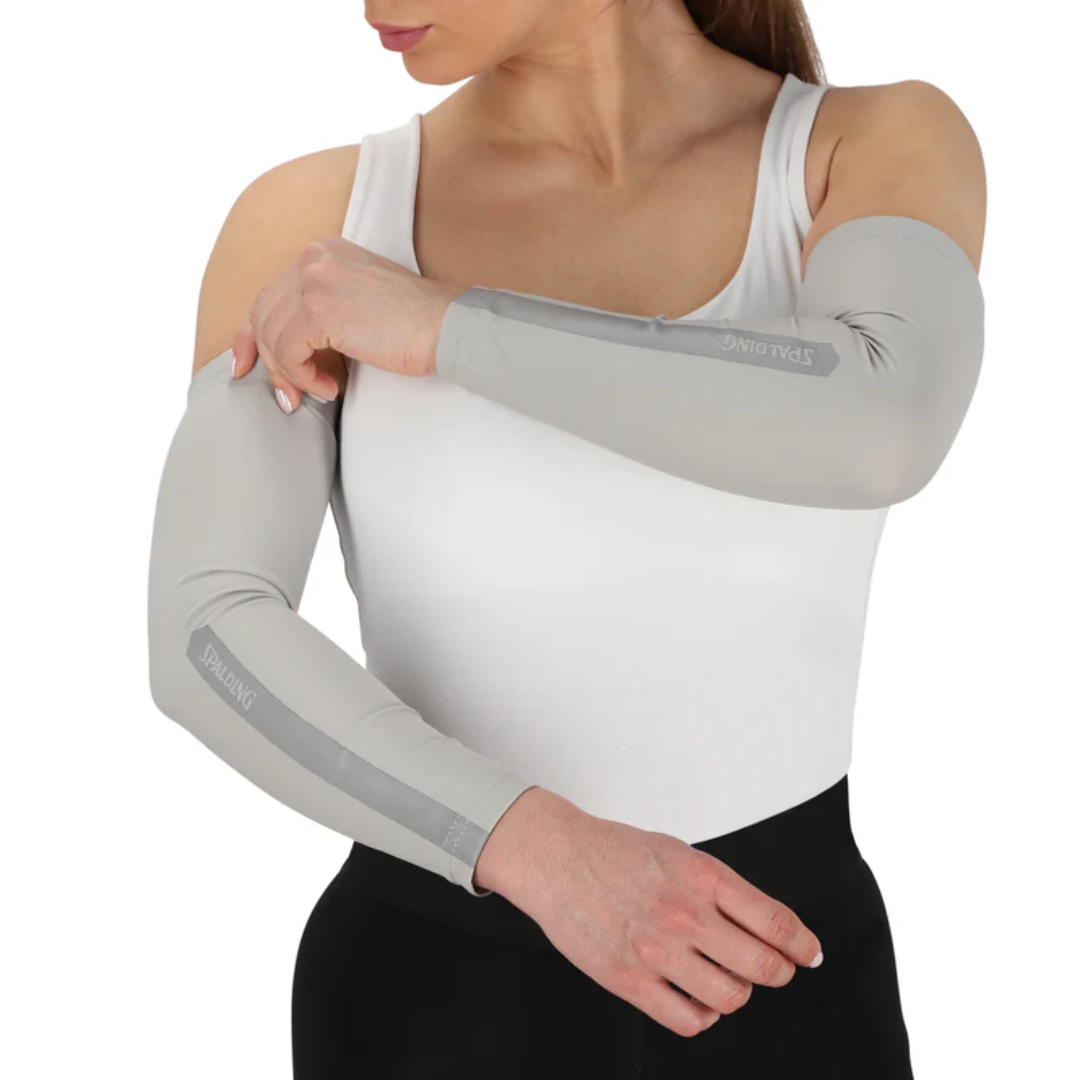 MANGAS DE COMPRESION REFLEX SPALDING GRIS | SPACOGR002