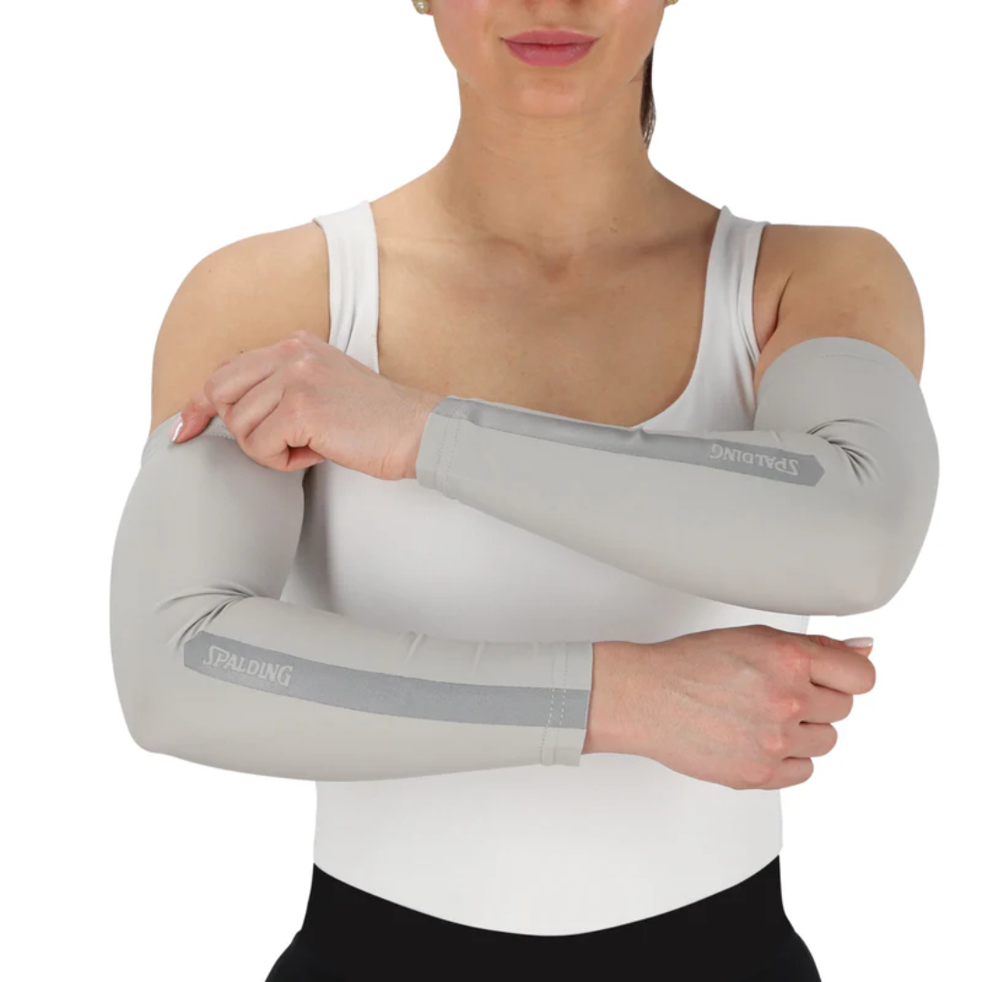 MANGAS DE COMPRESION REFLEX SPALDING GRIS | SPACOGR002
