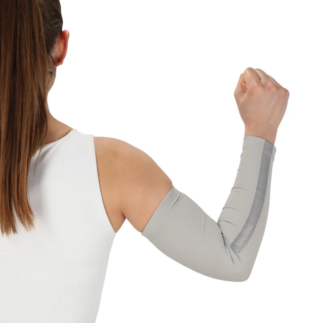 MANGAS DE COMPRESION REFLEX SPALDING GRIS | SPACOGR002