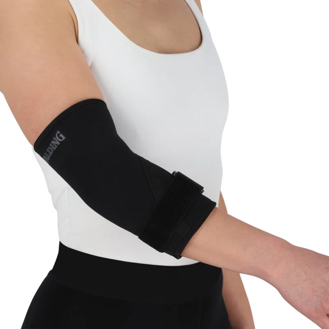 CODERA CON VELCRO SPALDING NEGRA | SPAPRNE001