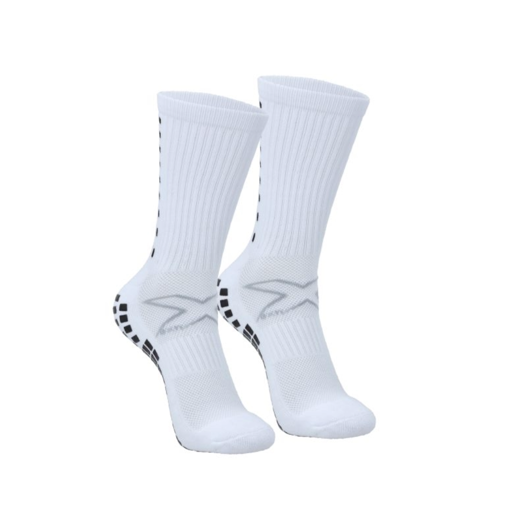 CALCETAS ANTIDESLIZANTES FÚTBOL OXN BLANCA INFANTIL | OXSANDN004