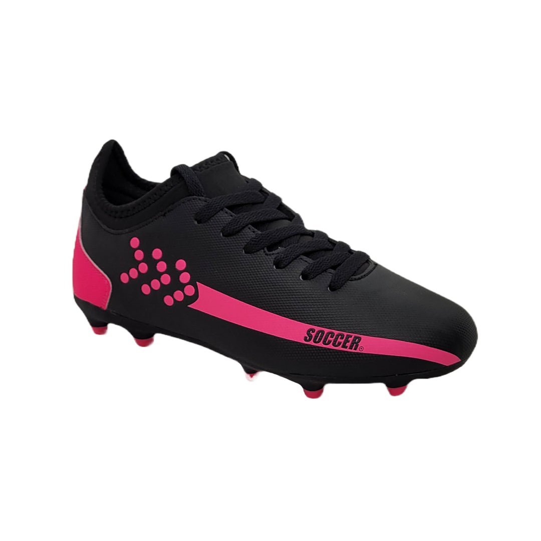 ZAPATILLAS SOCCER FUTBOL BLACK/FUCSIA UNISEX SP - 3 SOCCER 44 - RealSport