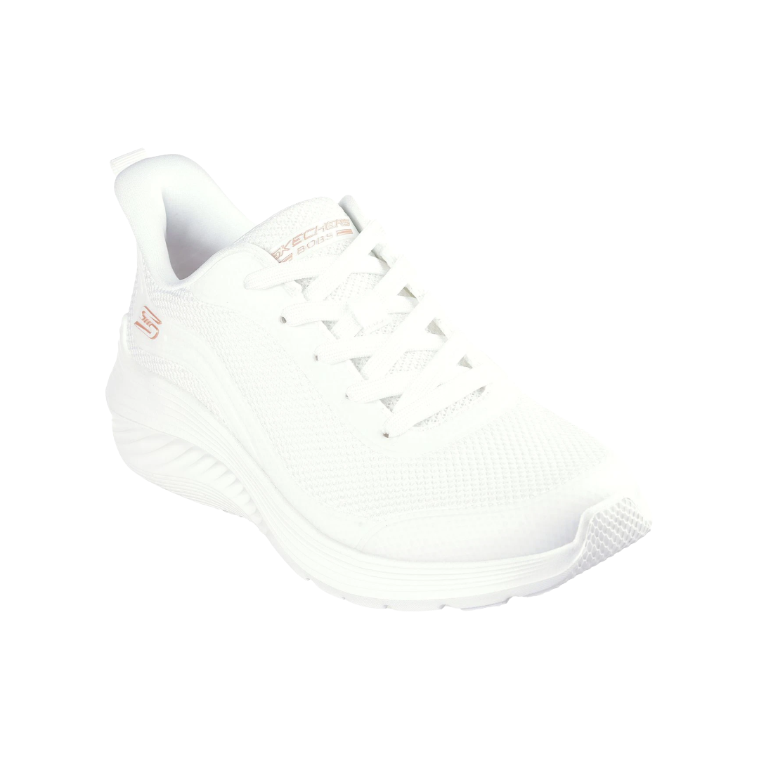 ZAPATILLAS URBANAS SKECHERS BOBS SQUAD WAVES MUJER | 117483-WHT