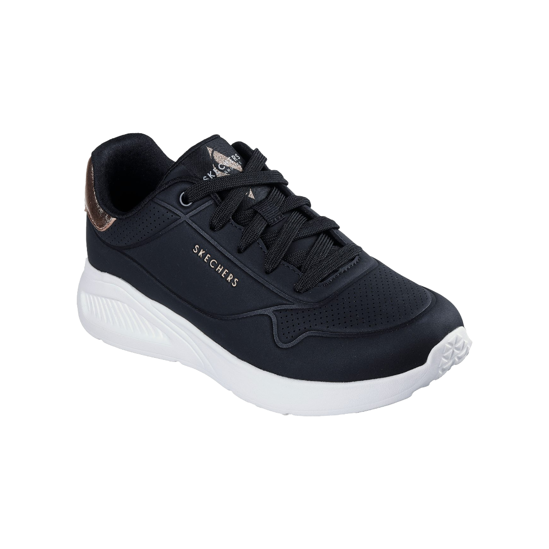 ZAPATILLAS URBANAS SKECHERS UNO LITE SHIMMER ALONG MUJER | 177291-BLK