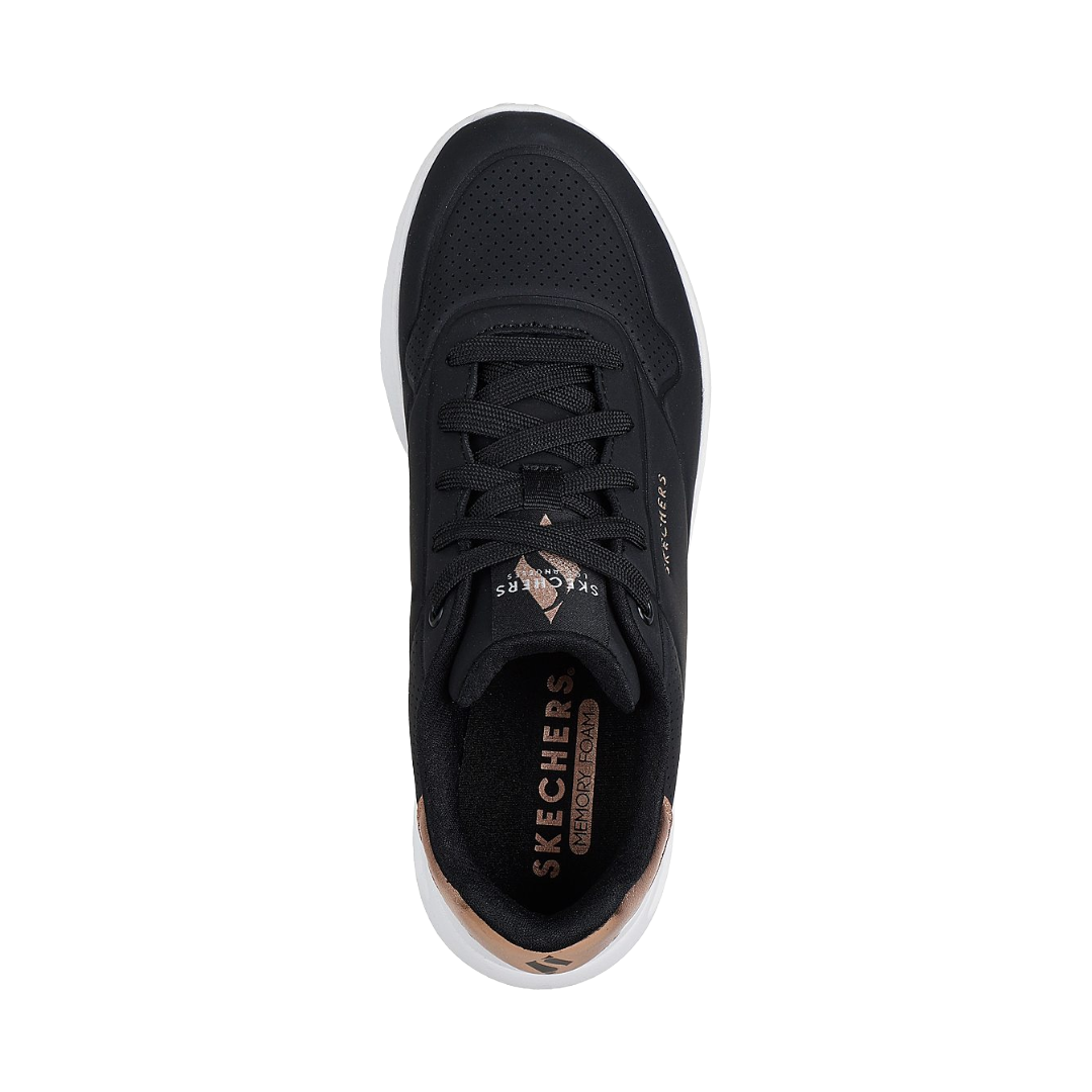 ZAPATILLAS URBANAS SKECHERS UNO LITE SHIMMER ALONG MUJER | 177291-BLK
