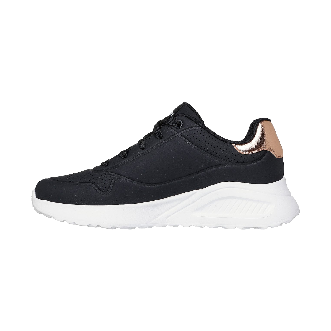 ZAPATILLAS URBANAS SKECHERS UNO LITE SHIMMER ALONG MUJER | 177291-BLK