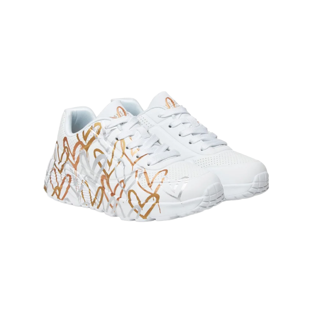 ZAPATILLAS URBANAS SKECHERS UNO LITE METALLIC LOVE JUVENIL | 314067L-WTGD