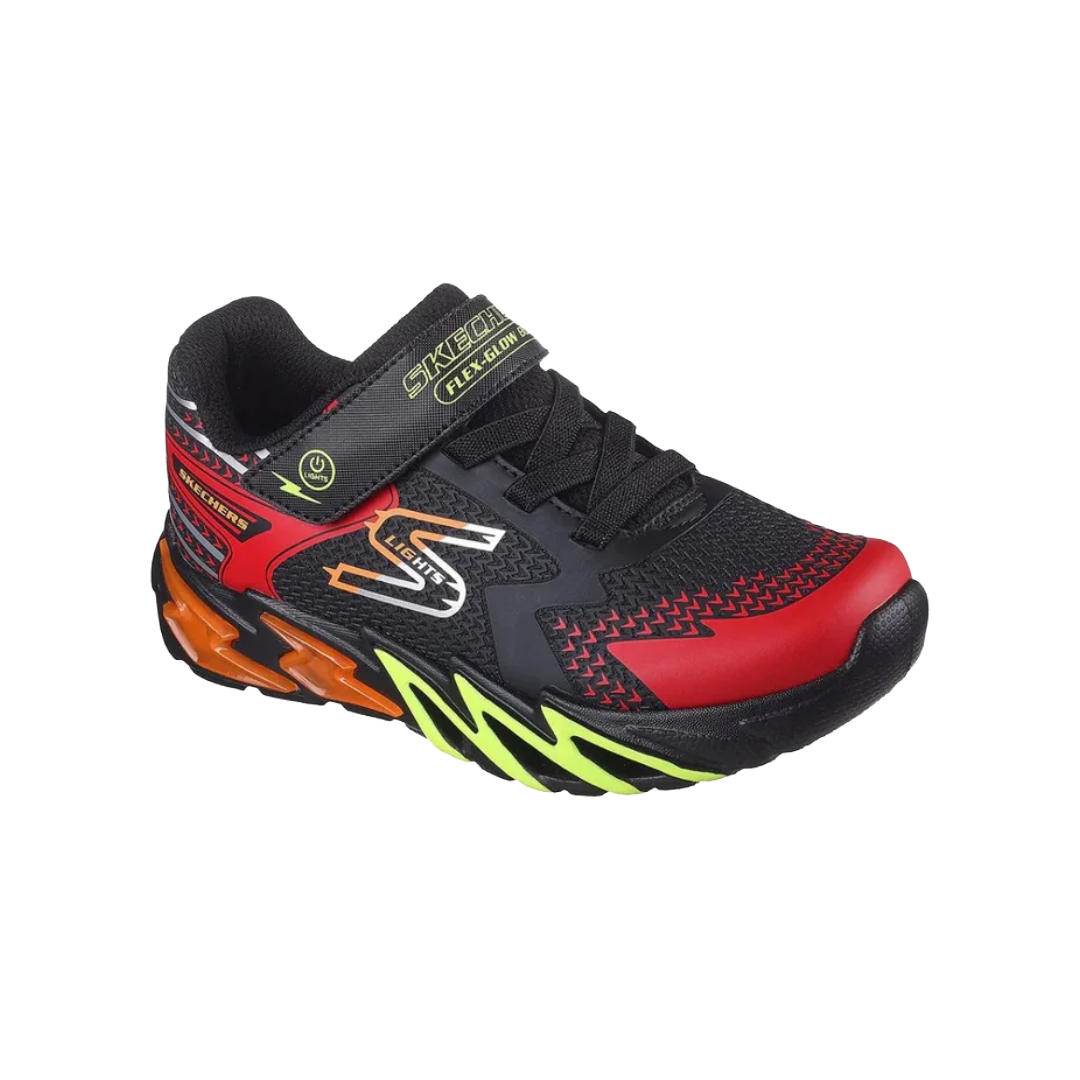 ZAPATILLAS URBANAS SKECHERS S-LIGHTS FLEX GLOW BOLT INFANTIL | 400138L-BKRD