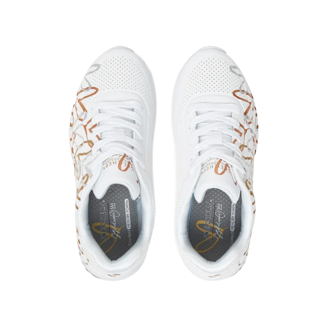 ZAPATILLAS URBANAS SKECHERS UNO LITE METALLIC LOVE JUVENIL | 314067L-WTGD