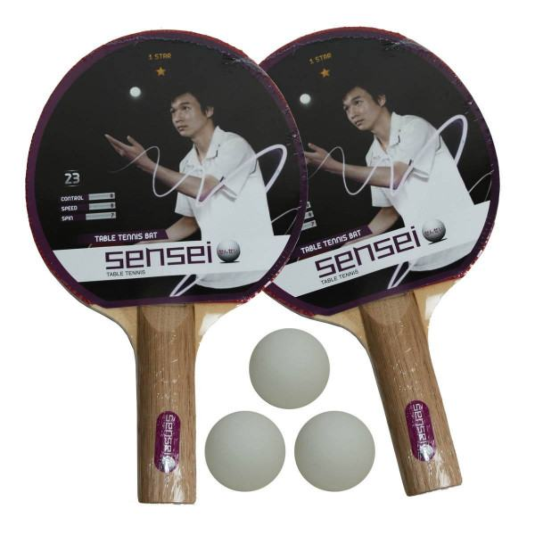 SET PING PONG SENSEI 2 PALETAS 3 PELOTAS | 8.40.00