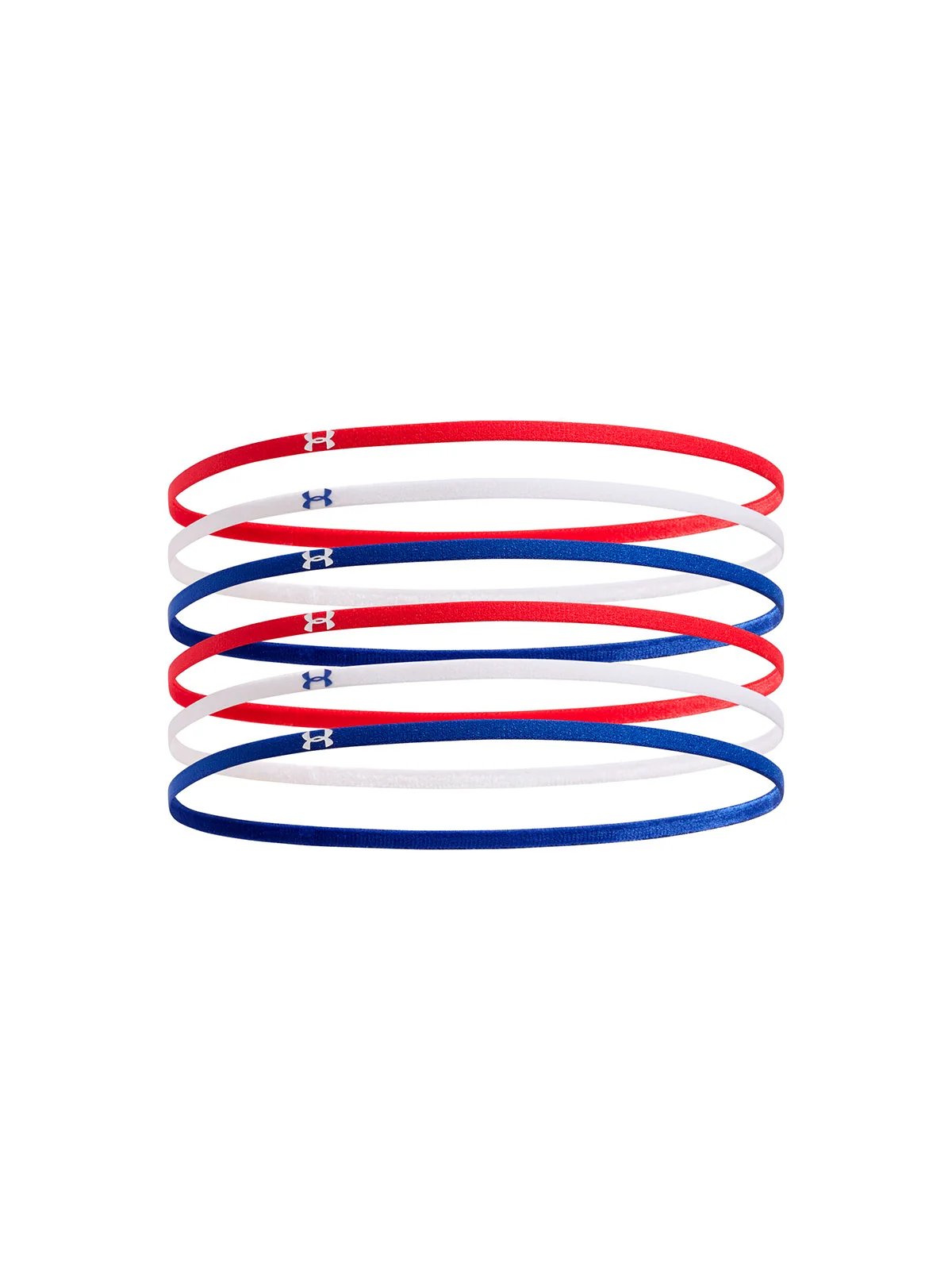 MINI BANDAS DE CABEZA UNDER ARMOUR 6-PACK ROJO BLANCO AZUL | 1389932-600