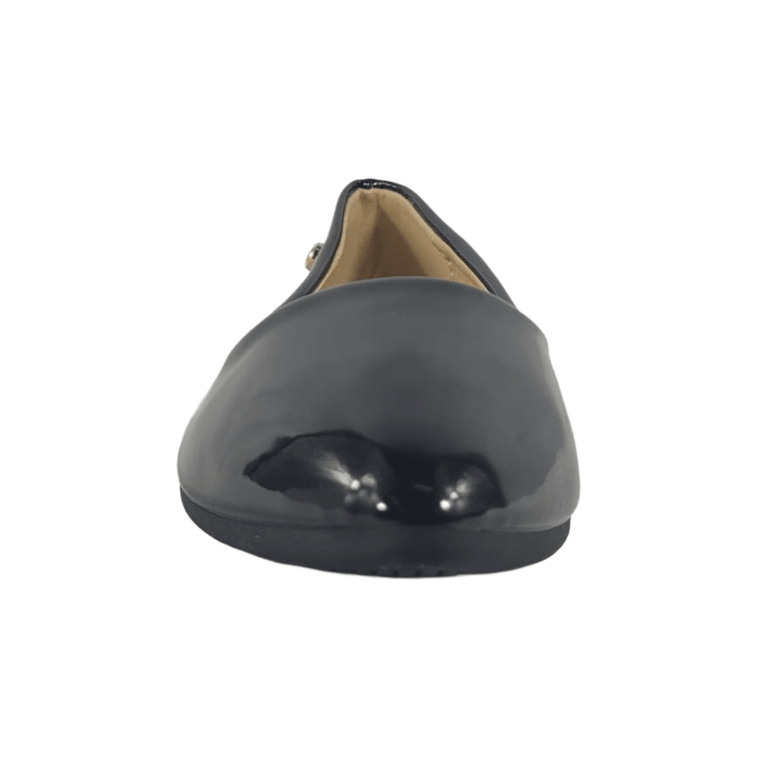 ZAPATOS CASUALES HUALUNAOTE NEGRO CHAROL MUJER X601 HUALUNAOTE 34 - CalzadosPaola