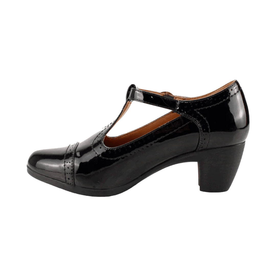 ZAPATOS CASUALES NEW WALK NEGRO CHAROL MUJER | EGA61101 - 90 NEW WALK 35 CL / 22 CM - CalzadosPaola