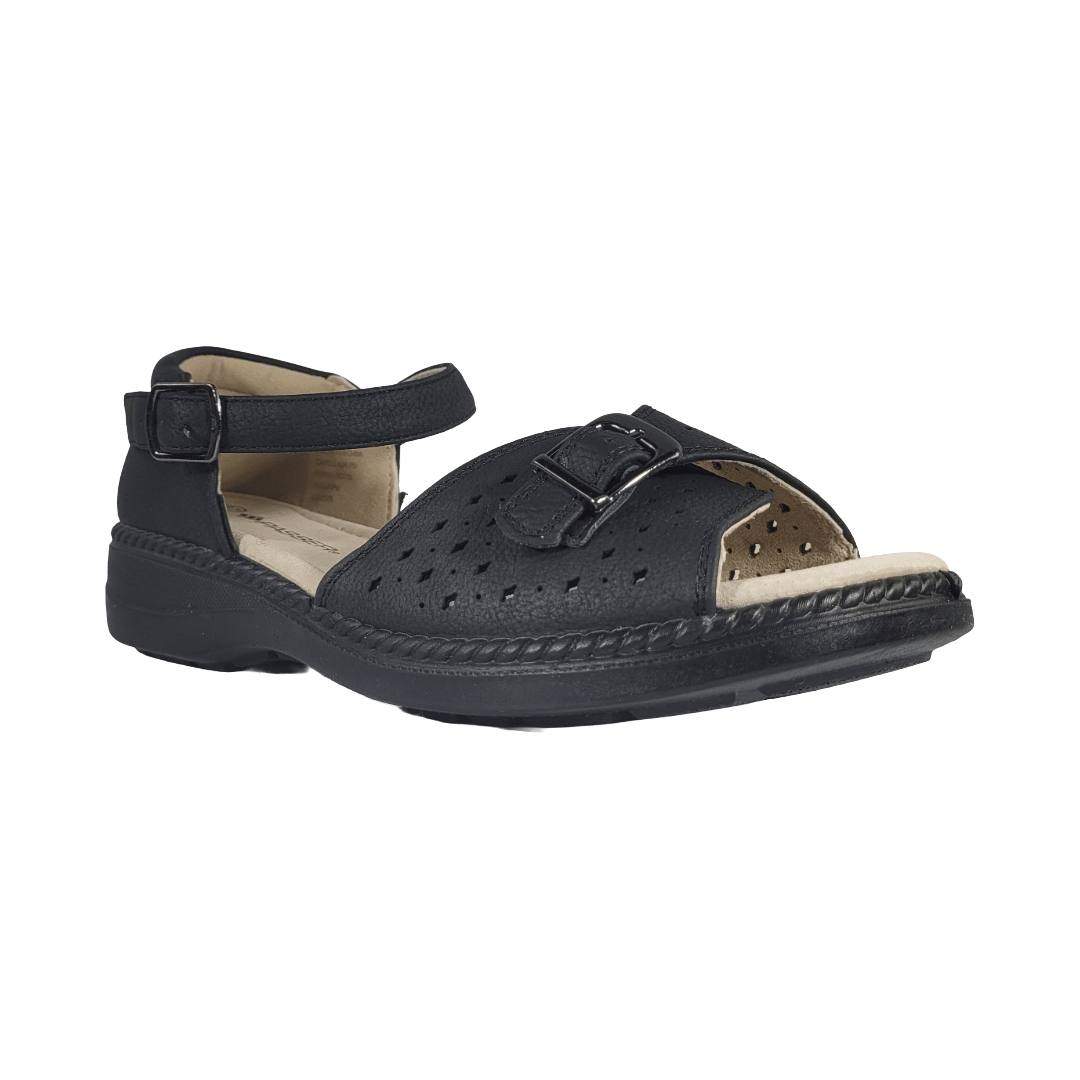 SANDALIAS PASSER NEGRO CASUAL MUJER | 027 PASSER 35 CL / 23.3 CM - CalzadosPaola