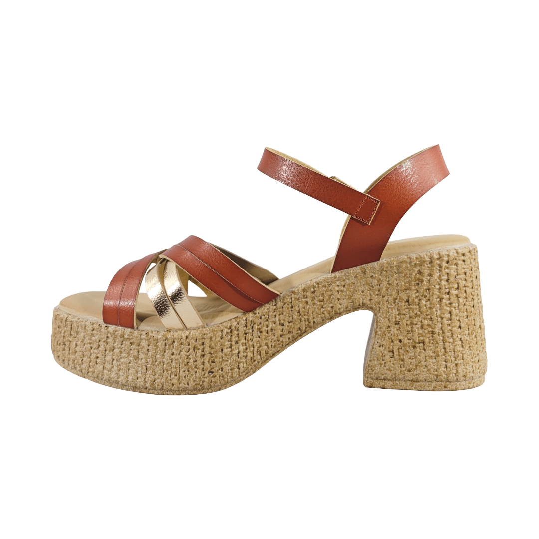 SANDALIAS BY PASS FASHION CAMEL MUJER | V25 - Y5684 - 2 BY PASS 35 CL / 24.5 CM - CalzadosPaola