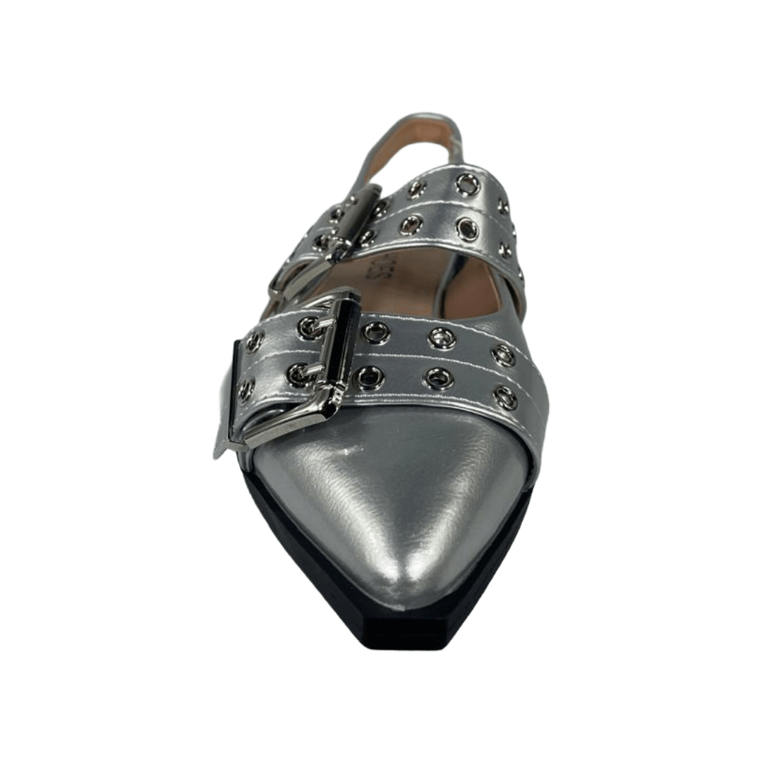 ZAPATOS TIPO PUNTILLA MD PLATEADO MUJER 5K02 - 16 MD 35 - CalzadosPaola