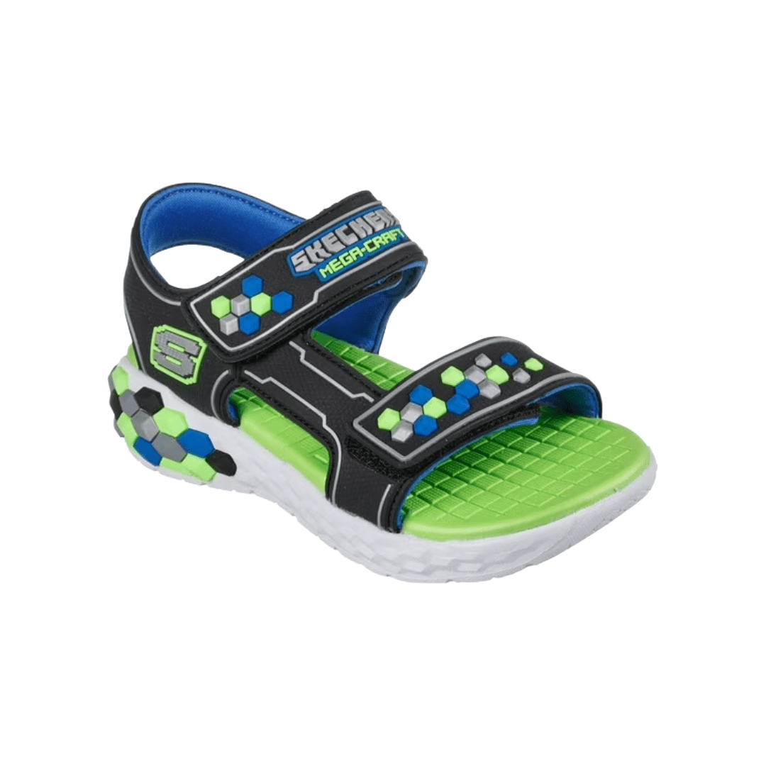 SANDALIAS SKECHERS MEGA SPALSH INFANTIL 402214L - BBLM SKECHERS 27 CL / 11C US / 17 CM - CalzadosPaola
