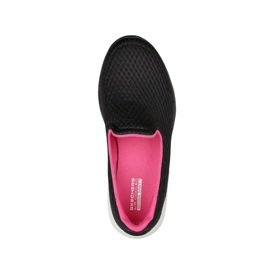 ZAPATILLAS URBANAS SKECHERS GO WALK 6 BIG SPLASH MUJER | 124508 - BKHP SKECHERS 35 - CalzadosPaola