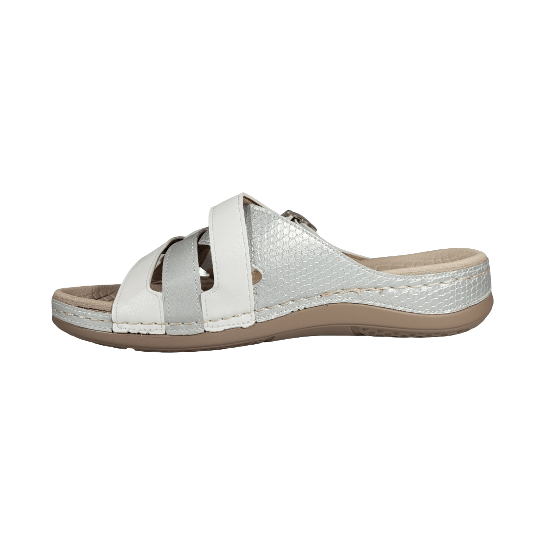 SANDALIAS PASSER PLATEADO MUJER | 009 PASSER 36 CL / 24 CM - CalzadosPaola