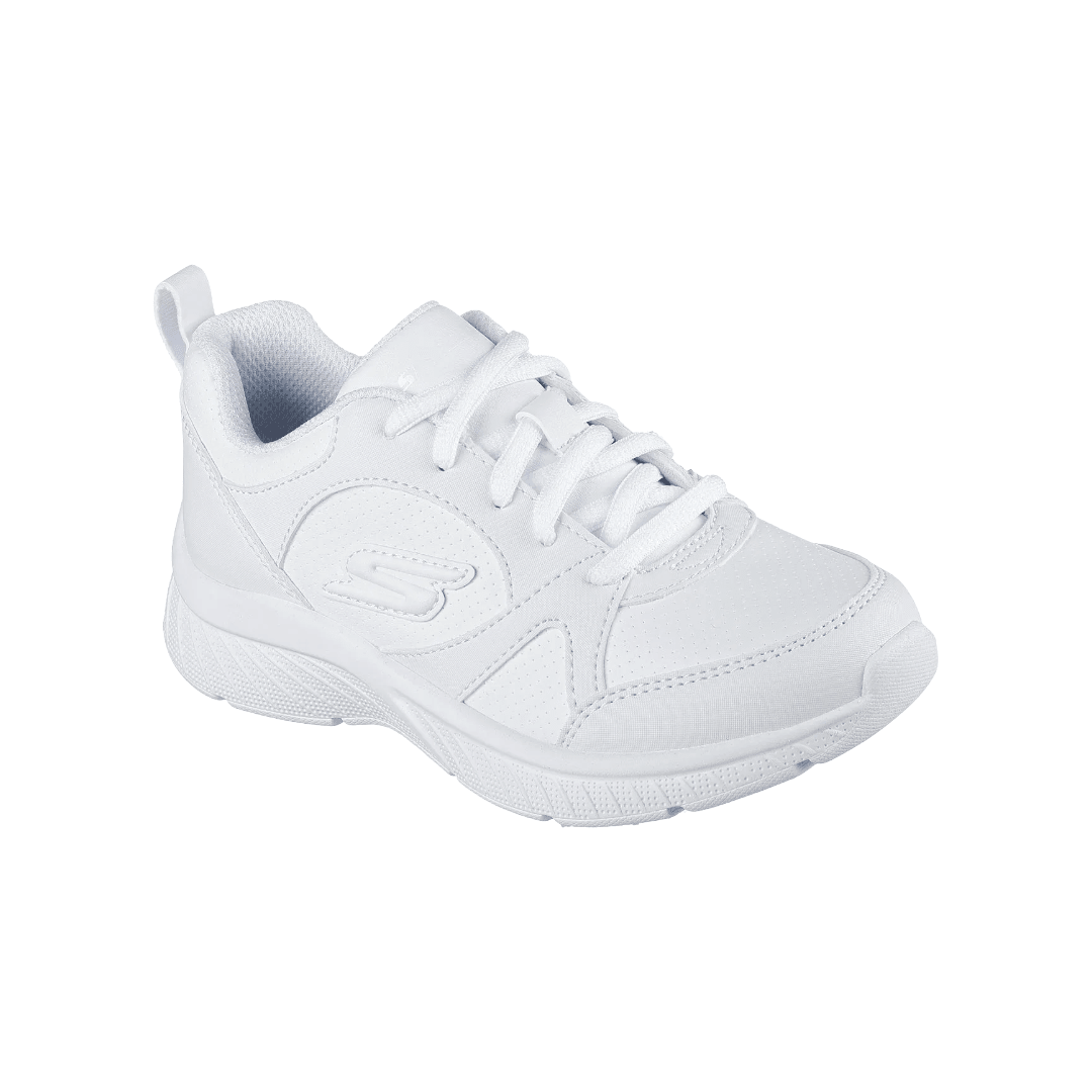 ZAPATILLAS ESCOLARES BLANCAS JUVENIL SKECHERS MICROSPEC PLUS | 302636L - WHT SKECHERS 34 - CalzadosPaola