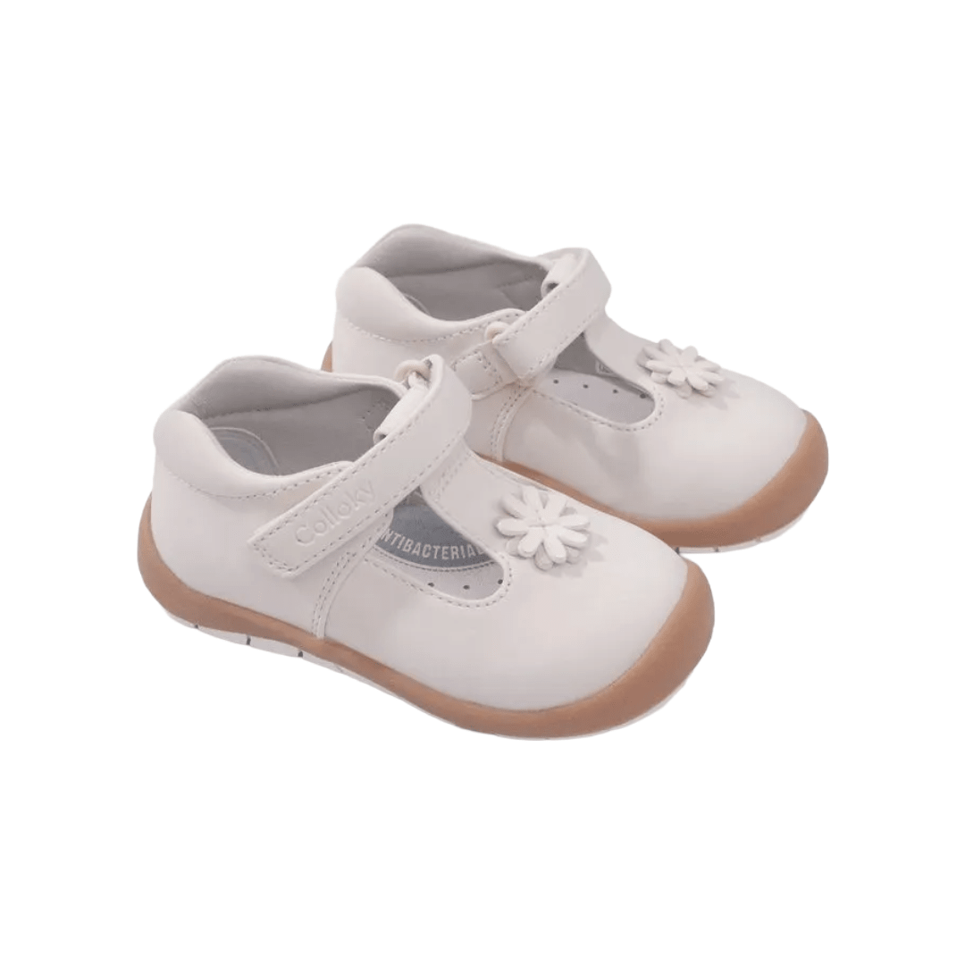 ZAPATILLAS REINA COLLOKY FLOR METALIZADA BEBÉS | 320402 COLLOKY 18 CL / 11.3 CM - CalzadosPaola