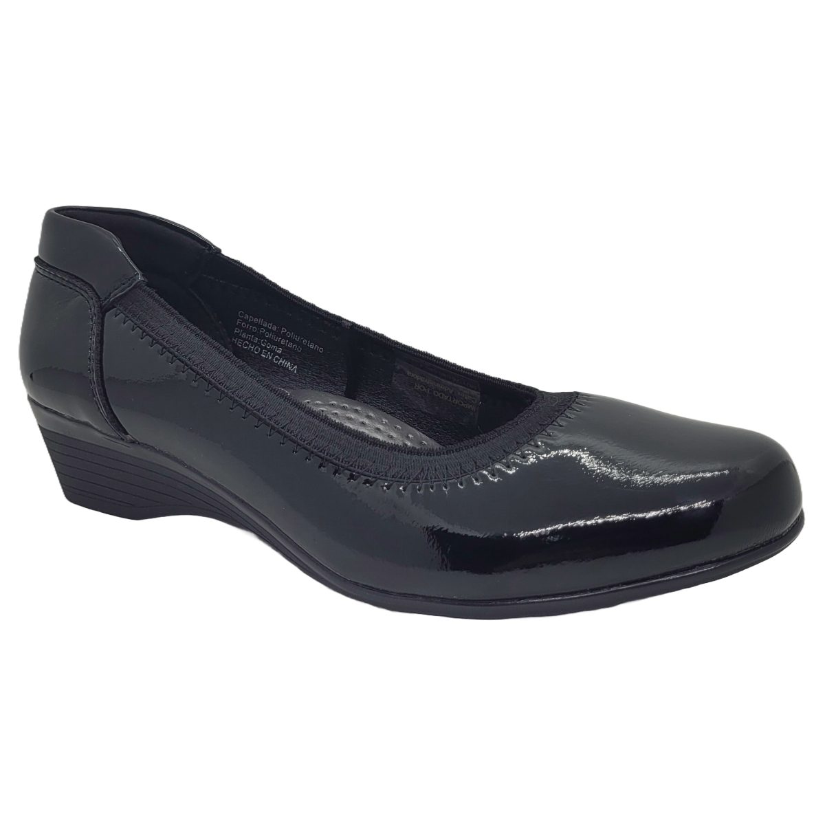 ZAPATOS CASUALES NEW WALK NEGRO CHAROL | ACV61127 - 90 NEW WALK 40 - CalzadosPaola