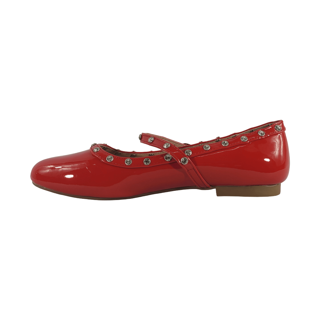 BALLERINAS MD ROJO BRILLANTE MUJER | 5K07 - 13 MD 35 CL / 22.5 CM - CalzadosPaola